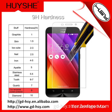 HUYSHE zenfone max Screen Protector, 0.3mm Ultra-thin Premium Toughened Glass Screen Protector for zenfone max ZC550KL